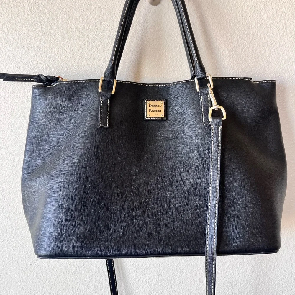 Dooney & Bourke Black Leather Purse - Picture 2 of 12